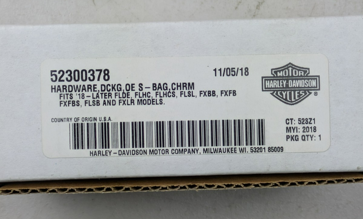 Genuine Harley-Davidson 2018+ Softail Chrome Docking Hardware Kit 523003785