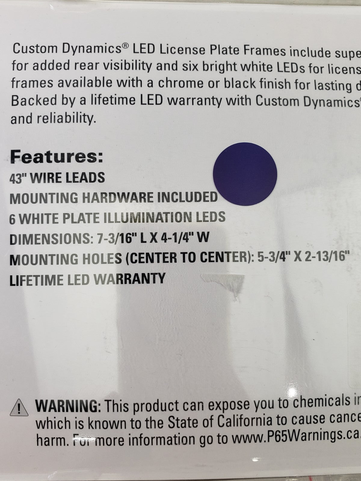 Custom Dynamics 2030-0767 / TF04B Universal Flat All-In-One License Plate Frame6