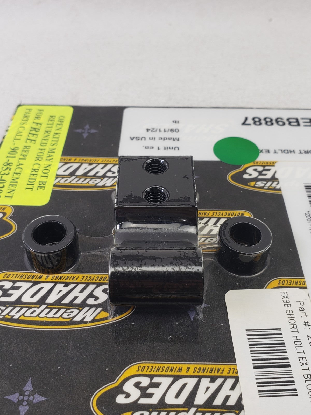 Memphis Shades 2001 1762 / MEB9887 Headlight Extension Block Softail Street Bob7
