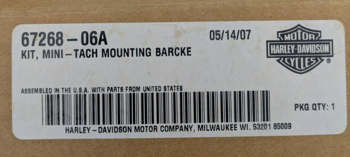 Genuine Harley-Davidson 67268-06A Mini Tachometer Chrome Mounting Bracket FXDWG11