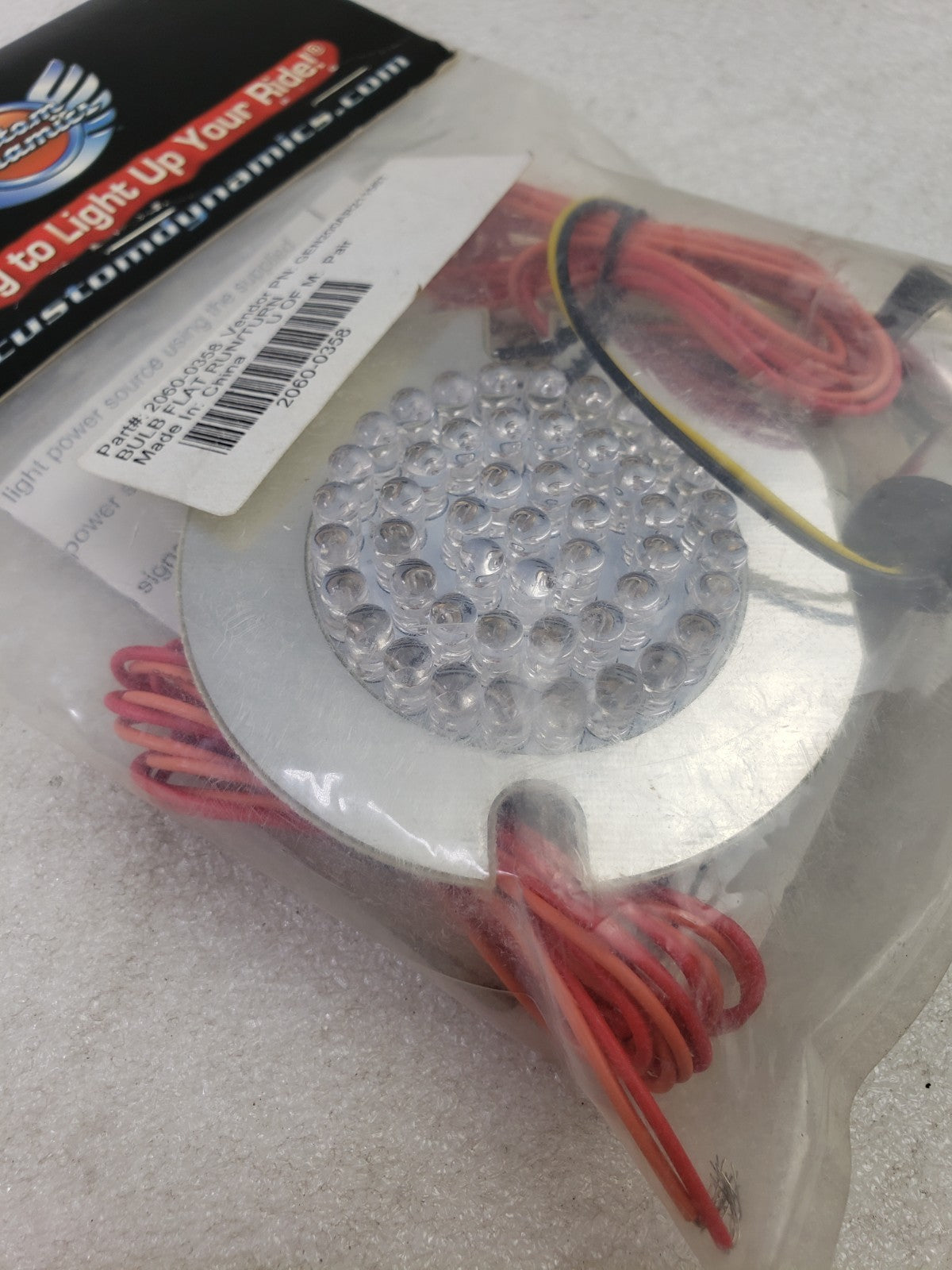 Custom Dynamics - GEN-200-AR2-1156T - Flat Style LED Turn Signal Inserts 11566