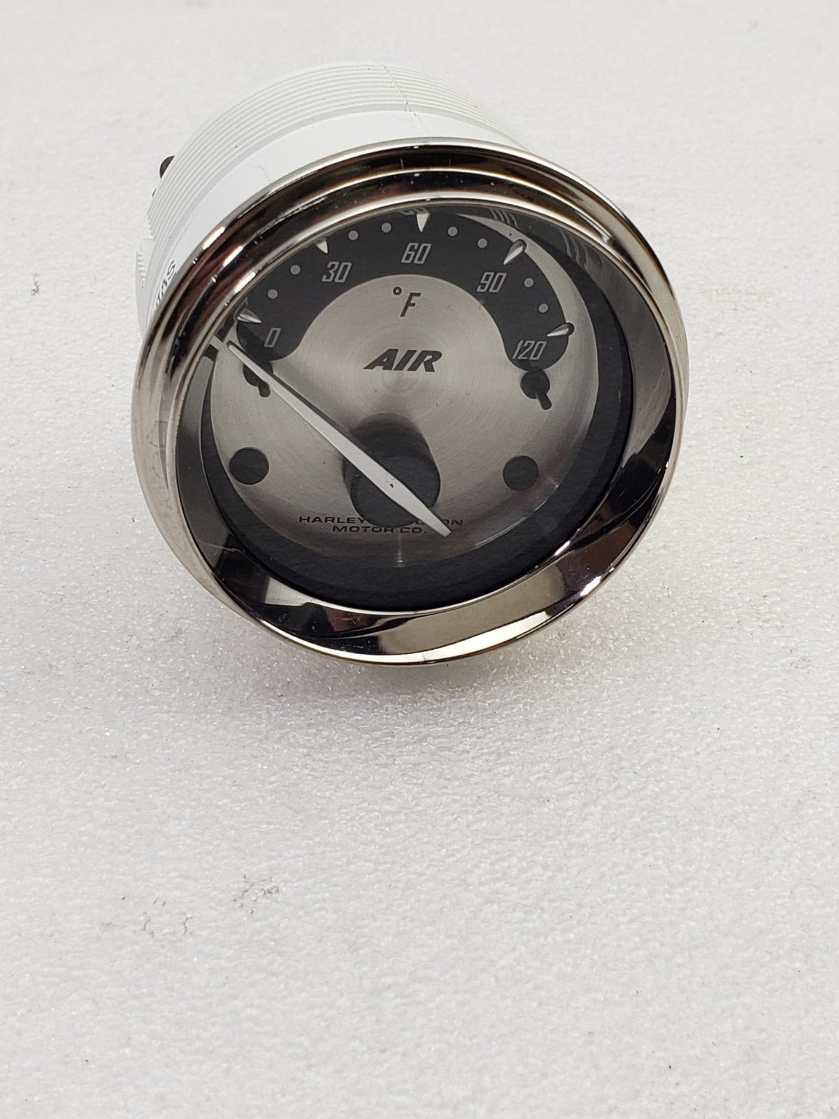 Genuine Harley-Davidson 74554-04 Air Temperature Gauge Spun Aluminum Face Chrome7