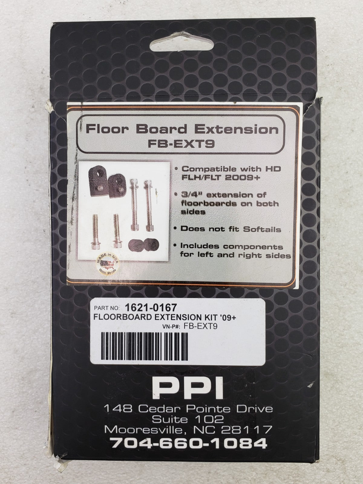 Pro Pad 1621-0167 / FB-EXT9 Floorboard Extension Kit 2009+ Harley Touring Models8