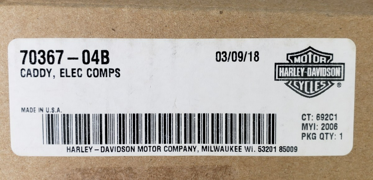 Harley-Davidson 70367-04B Electrical Caddy Tray Black Fits 2004-2011 Dyna Models7