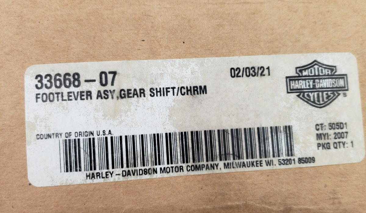 Harley-Davidson 33668-07 Gear Shift Lever Assembly OEM Softail Slim Heritage6