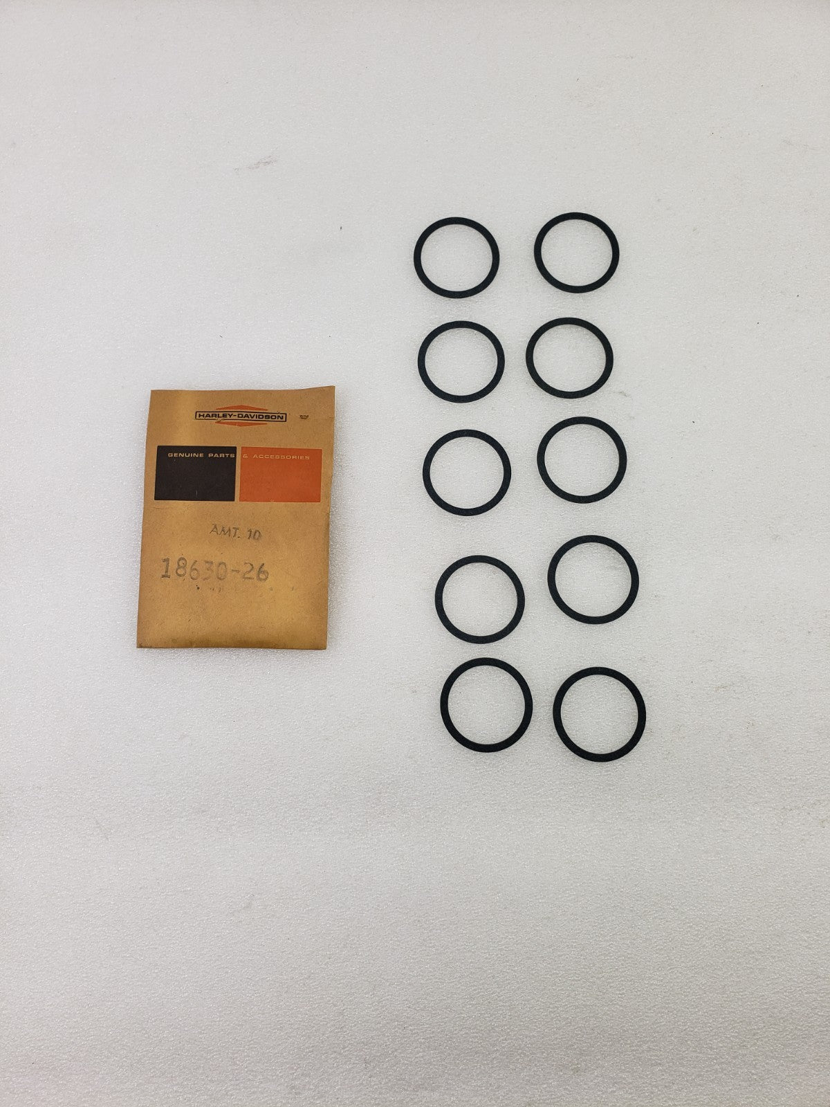 Genuine Harley-Davidson 18630-26 Lower Valve Spring Cover Washer (Pack of 10)6