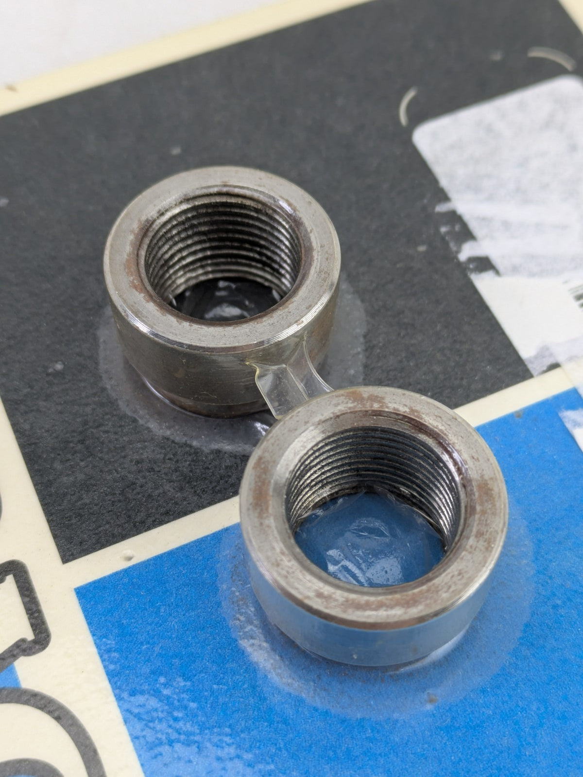 Drag Specialties Weld In 18mm Exhaust o2 Sensor Bung Insert Set Pair 1861-05606