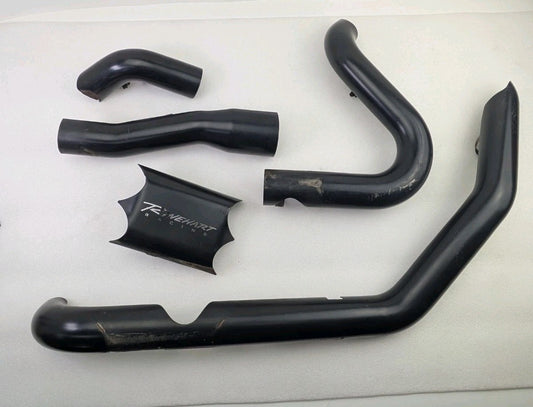 Rinehart Heat Shield Set Black Slimline Head Pipe M8 Milwaukee 8 Touring0