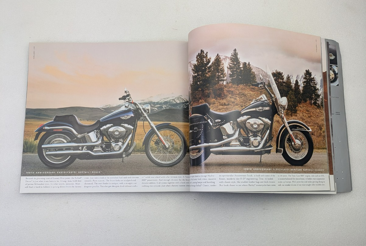 2003 Harley-Davidson Sales Catalog Brochure 100th Anniversary Touring Softail XL2