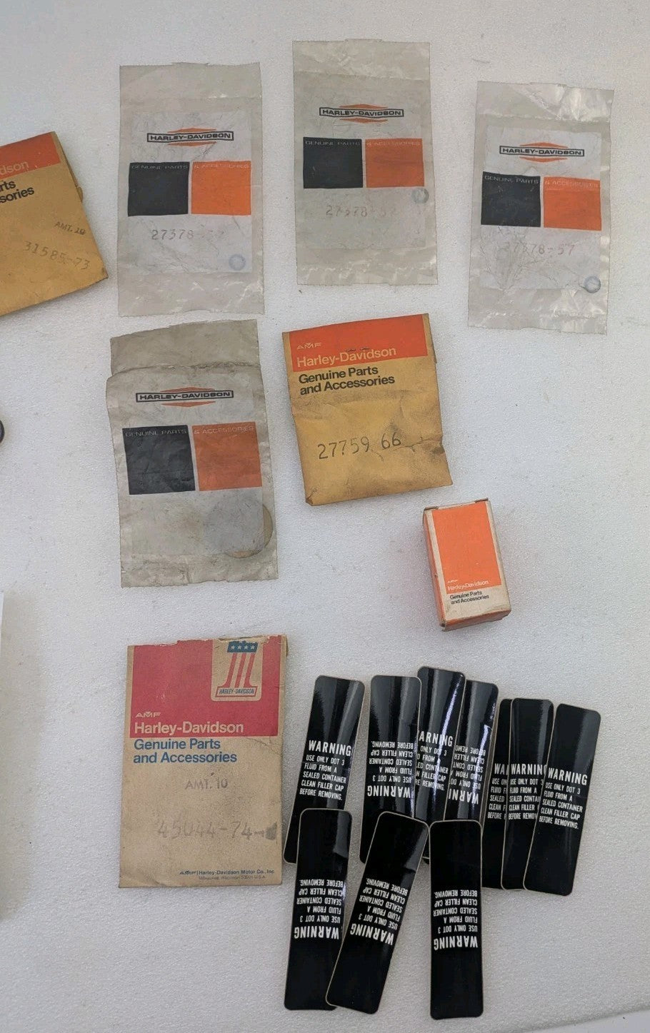 Assortment Lot of Genuine AMF NOS Harley-Davidson Parts Hardware / Gaskets1
