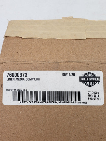 Harley-Davidson 76000373 RH Media Compartment Liner For Road Glide Ultra FLTRU4
