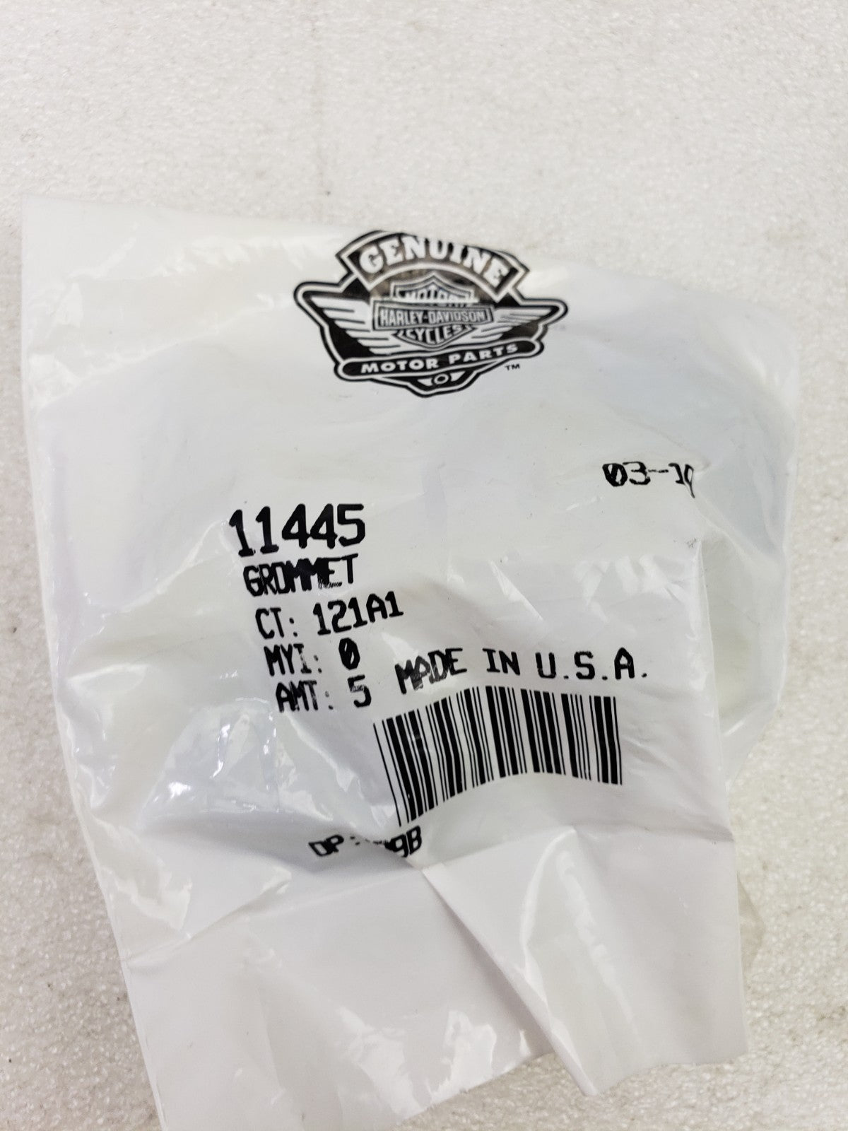 Harley-Davidson 11445 Rubber Grommet Clutch Cable 2-Pack 96-07 Touring Batwing1