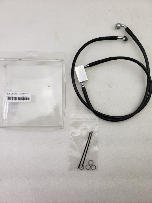 Drag Specialties 1741-2950 Stainless Steel Rear Brake Line 2000-2003 Softail0