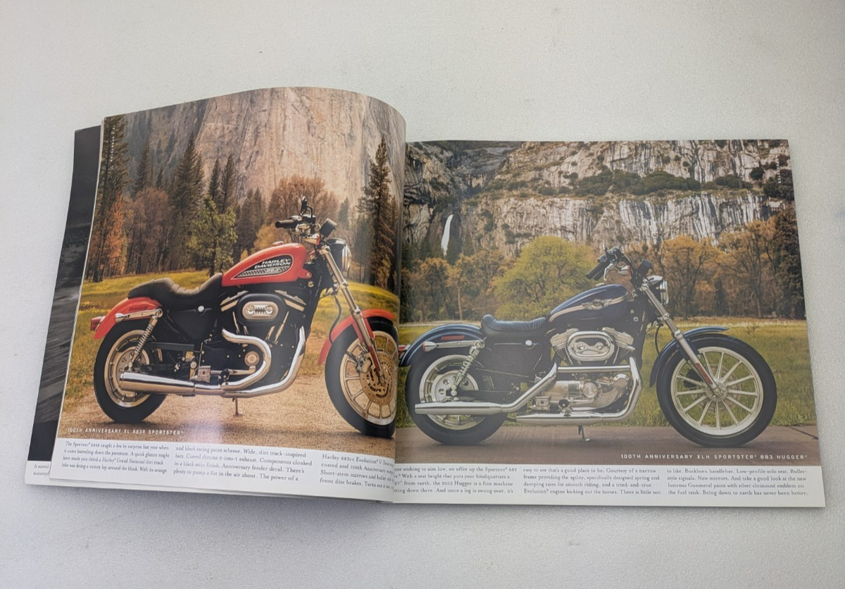 2003 Harley-Davidson Sales Catalog Brochure 100th Anniversary Touring Softail XL3