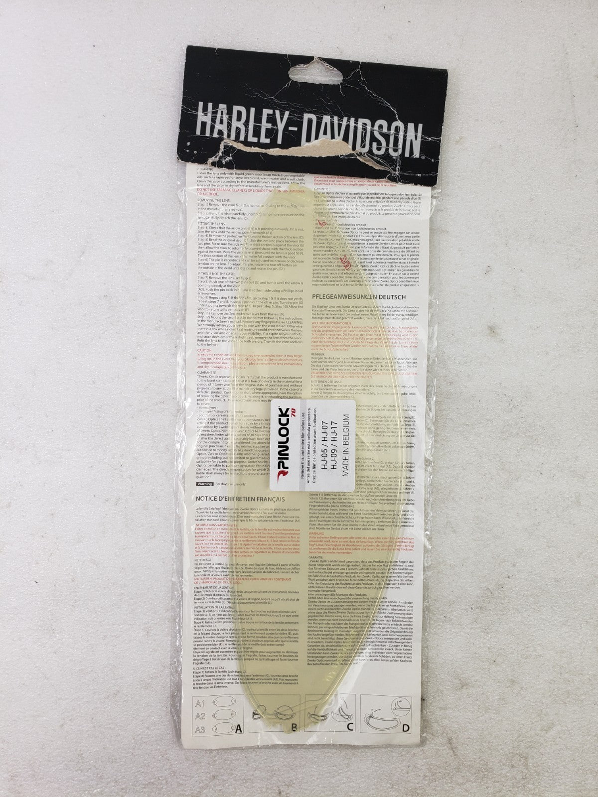 Genuine Harley Davidson 98222 18VR H24 HJC Fog Resistant Visor Inserts QTY 24