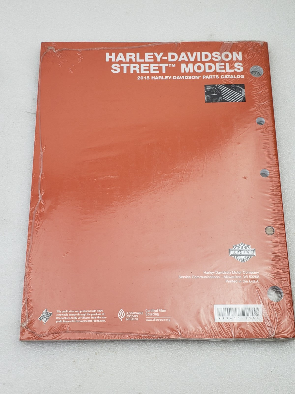 Genuine OEM Harley-Davidson 99610-15B Parts Catalog for 2015 Street Models3