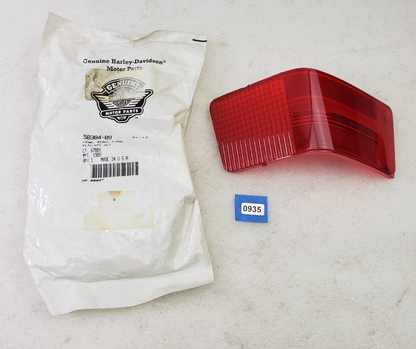 Harley Davidson 58384 89 Right Tail Light Lens Red for 1989 2013 Touring Models1