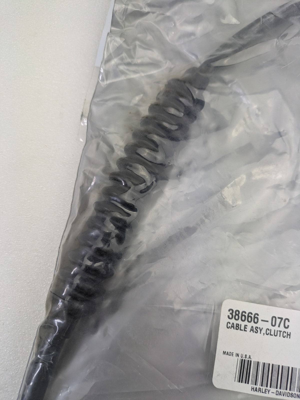 Genuine 2009-2014 Harley-Davidson Softail Clutch Cable Assembly 38666-07C3