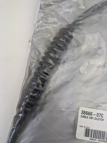 Genuine 2009-2014 Harley-Davidson Softail Clutch Cable Assembly 38666-07C3