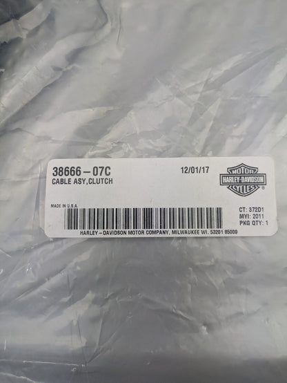 Genuine 2009-2014 Harley-Davidson Softail Clutch Cable Assembly 38666-07C1