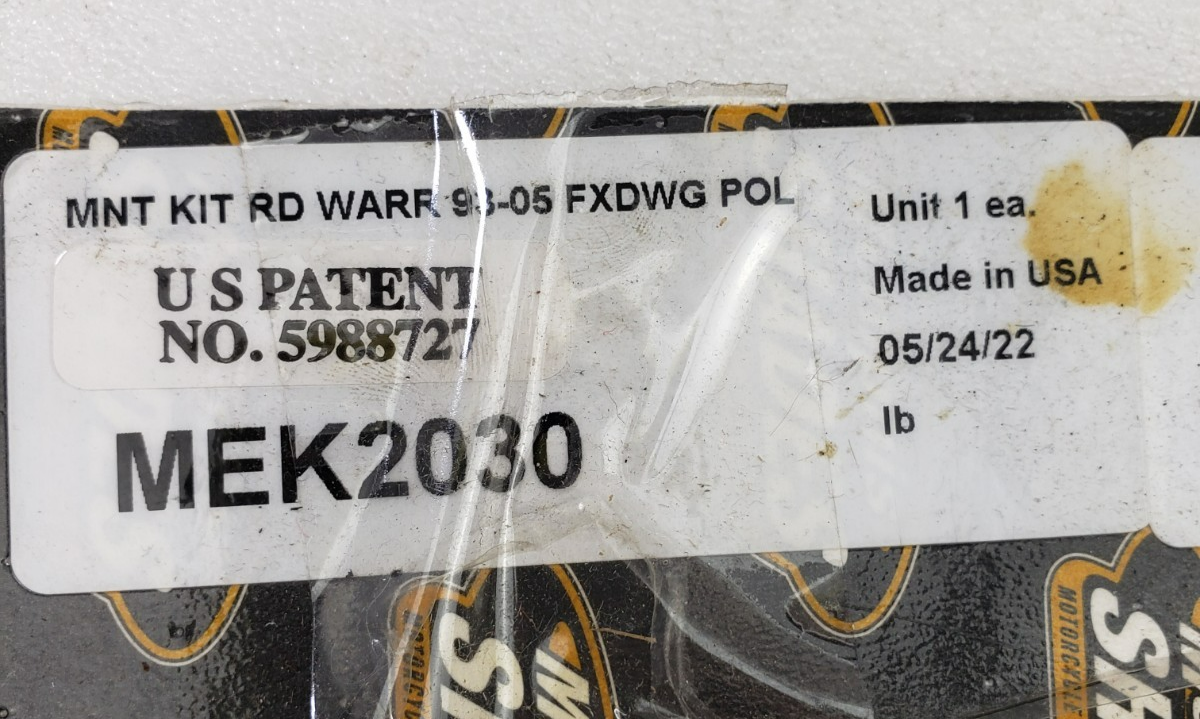 Memphis Shades MEK2030 Road Warrior Mount Kit Harley Softail INCOMPLETE Open Box1
