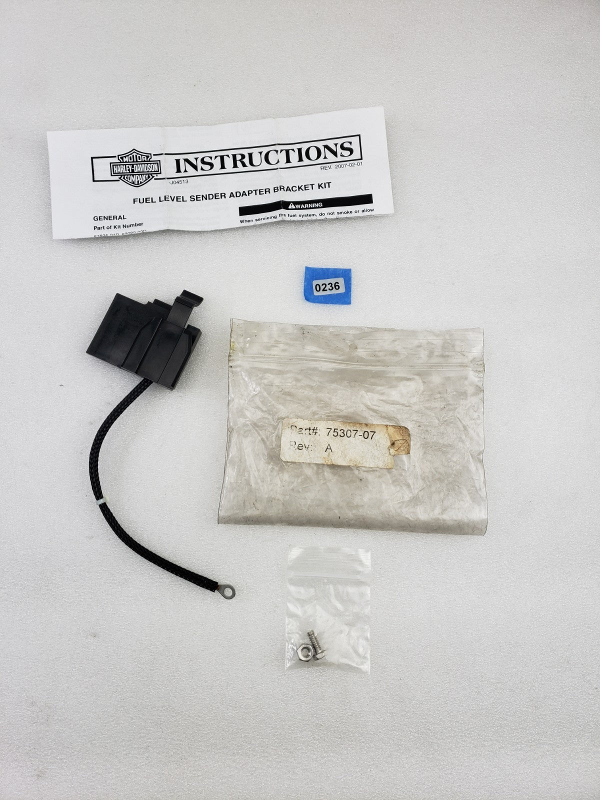 New Genuine Harley 2000-2017 Softail Gas Tank Fuel Level Sender Bracket 75307-071