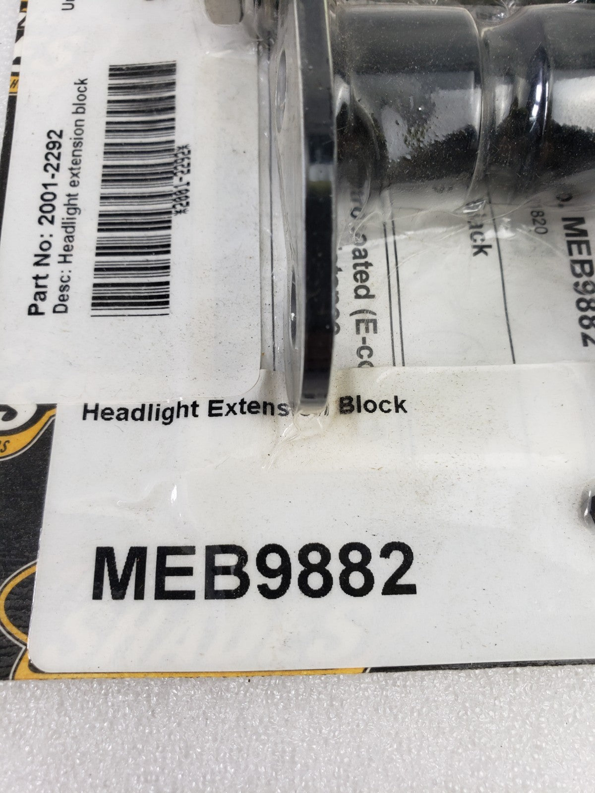 Memphis Shades MEB9882 / 2001-2292 Headlight Extension Block for 20+ Low Rider S6