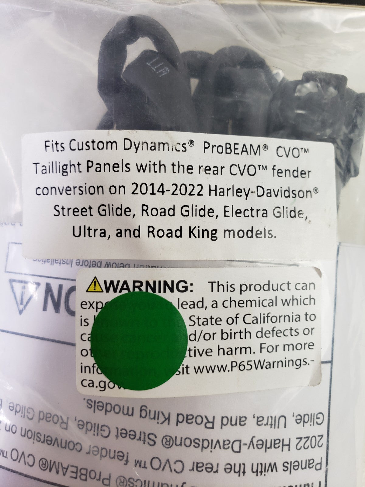 Custom Dynamics 2050-0393 / PB-CVO-HARNESS Taillight Adapter for Touring Models2