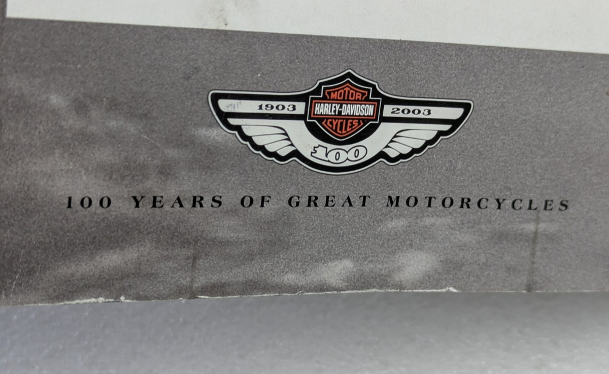 2003 Harley-Davidson Sales Catalog Brochure 100th Anniversary Touring Softail XL8