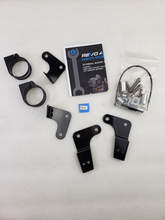 Legend REVO ARC 1313-0167 Remote Reservoir External Mount Kit 09-23 FLH Touring0