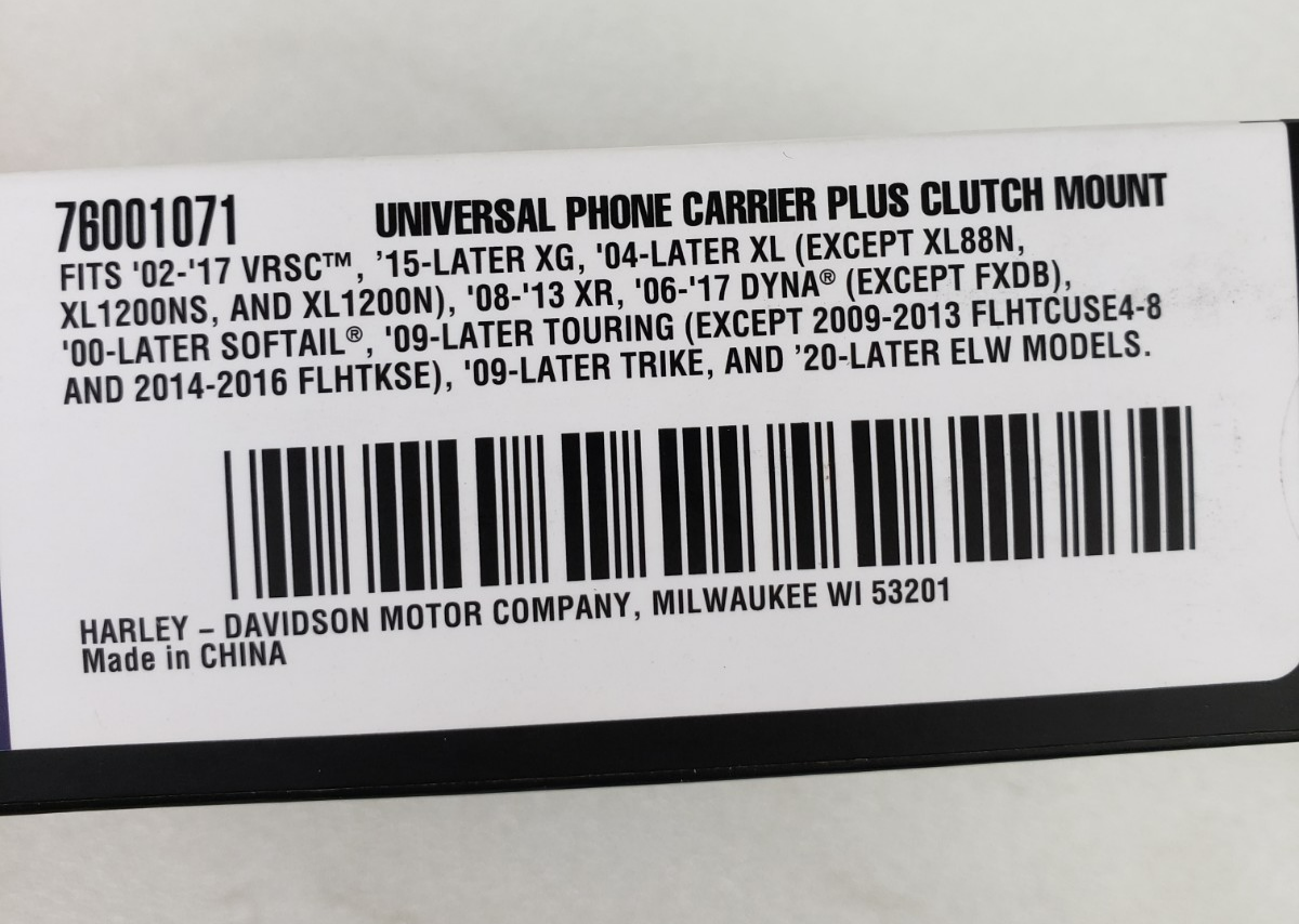 Genuine Harley-Davidson 76001071 Universal Phone Carrier With Clutch Mount3