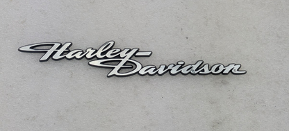 Genuine OEM Harley-Davidson Tri-Glide Trike Trunk Emblem Script Stick On0