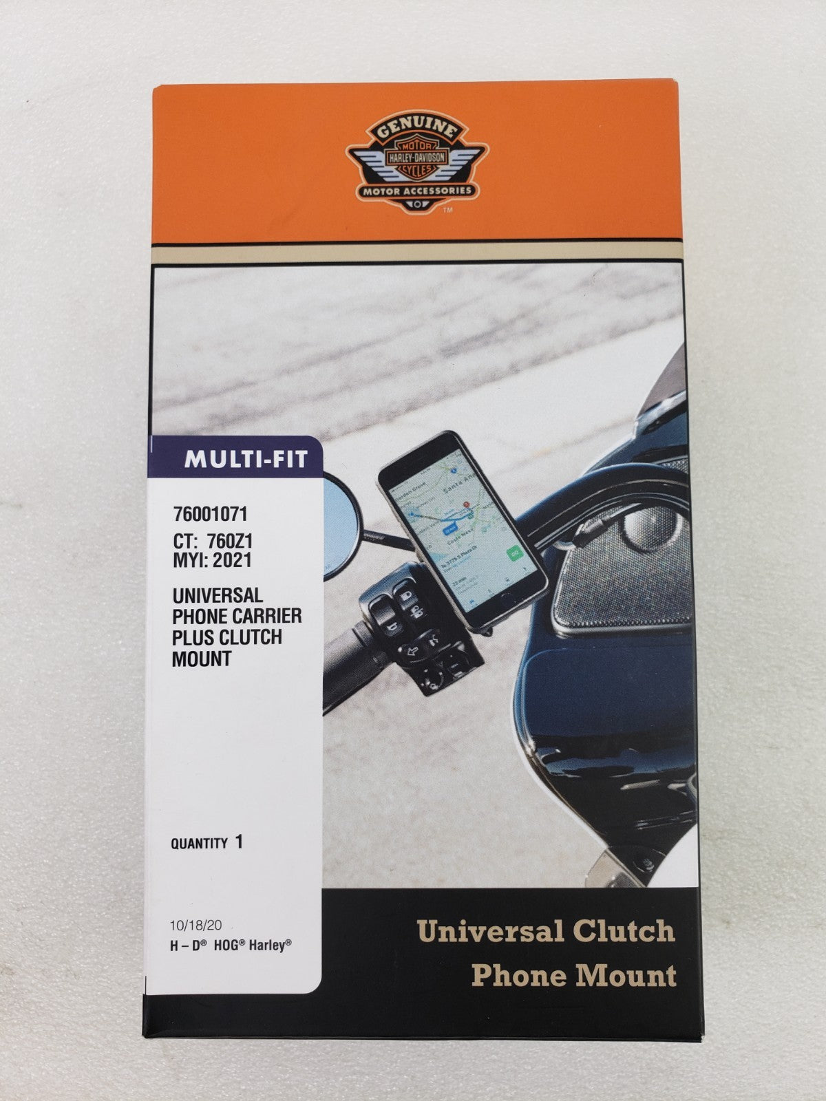 Genuine Harley-Davidson 76001071 Universal Phone Carrier With Clutch Mount1