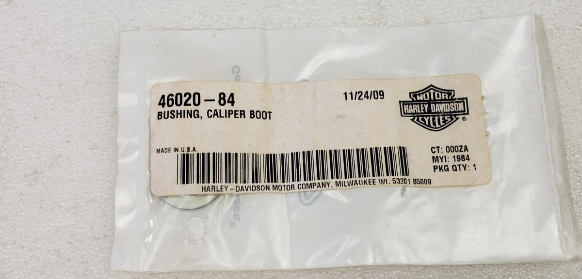 Harley-Davidson 46020-84 Bushing Caliper Boot For 84-99 Touring & Softail Models0