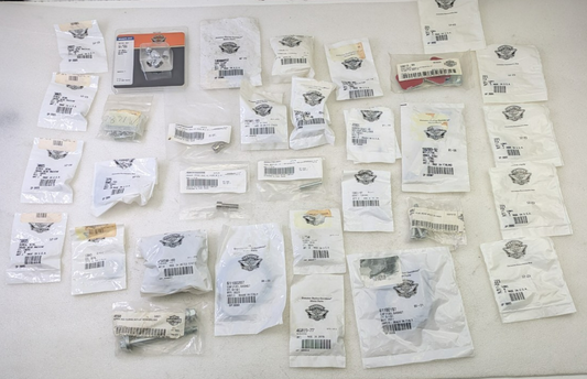 Huge Harley Davidson Hardware Lot Bolts Screws Washers Mixed Assortment New Bags0