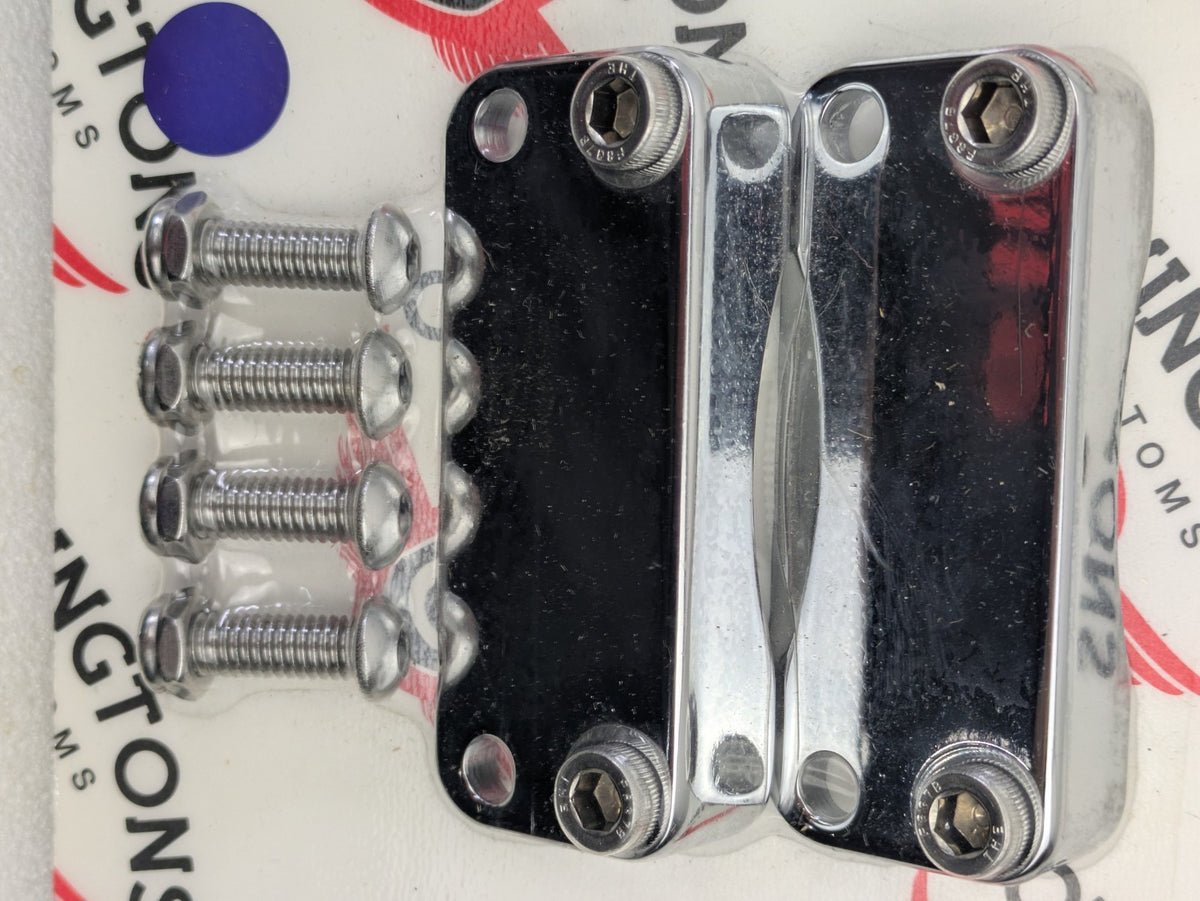Chrome Billet Aluminum Front Fender Riser Brackets For Touring Harley 2003-20132