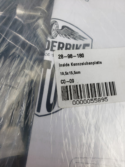 ThunderBike For Harley-Davidson Euro License Plate Mount Frame 28-98-1801
