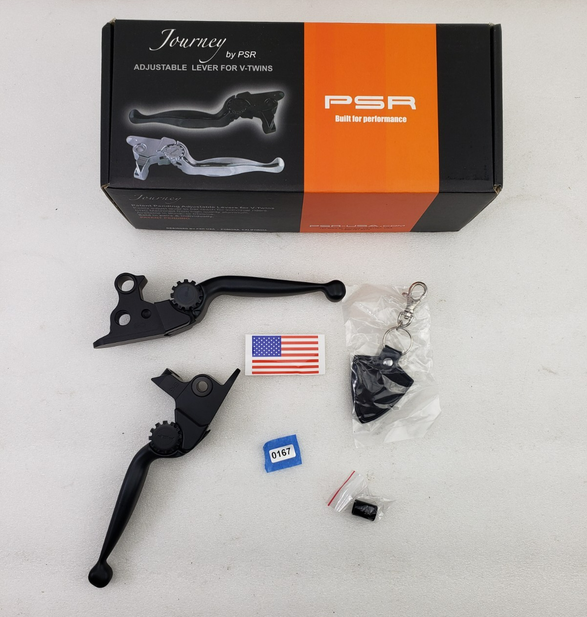 PSR 0610-1722 Journey Adjustable Lever Set Black 08-13 Harley-Davidson Touring0