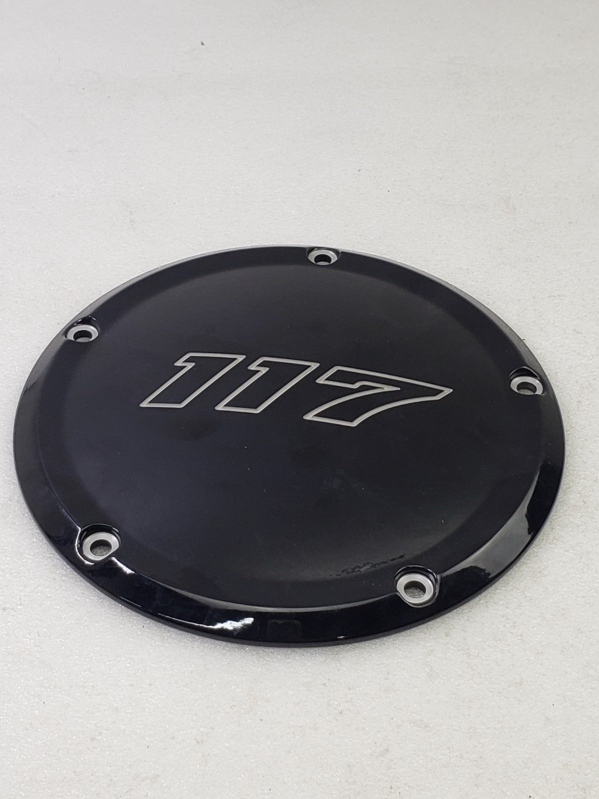 Harley 25701556 / 25700389 117 Derby Cover Gloss Black for 24-Up Touring Models0
