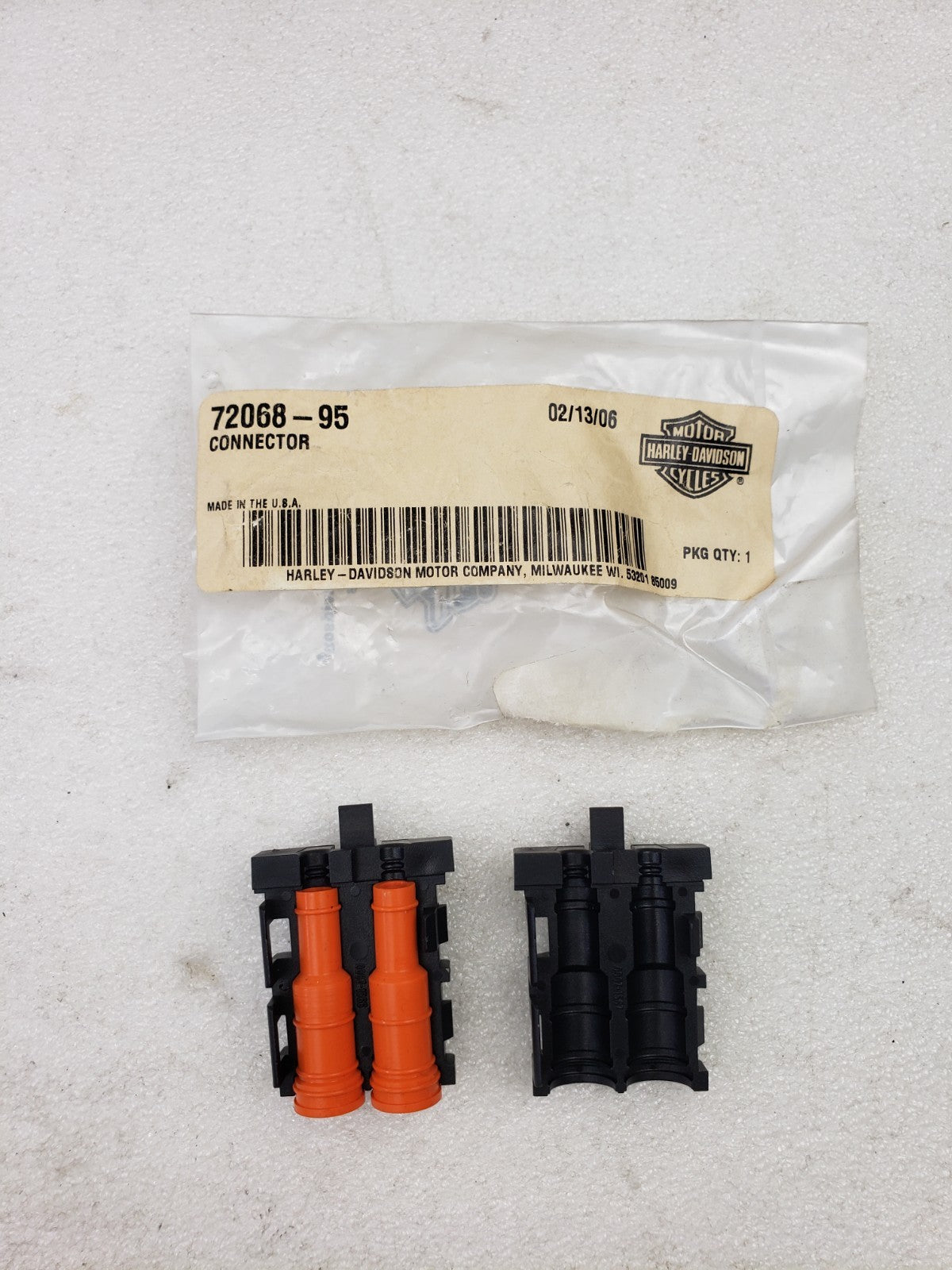 Harley-Davidson 72068-95 2-Way Stator Connector Kit Fits 95-96 Touring Models3