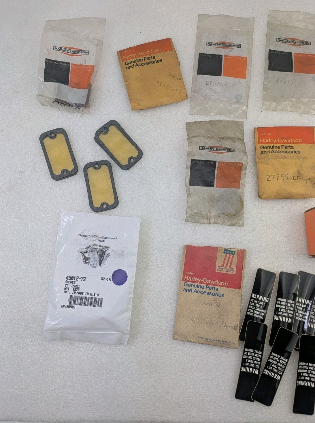 Assortment Lot of Genuine AMF NOS Harley-Davidson Parts Hardware / Gaskets2