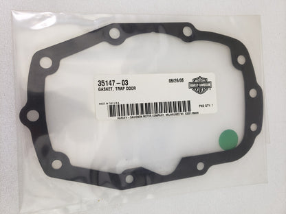 Harley-Davidson 35147-03 Trap Door Transmission 6 Speed Screamin' Eagle Gasket1