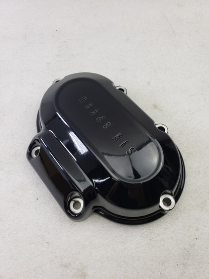 Harley-Davidson OEM 37193-11 Gloss Black Transmission Side Cover 2007+ 6 Speed5