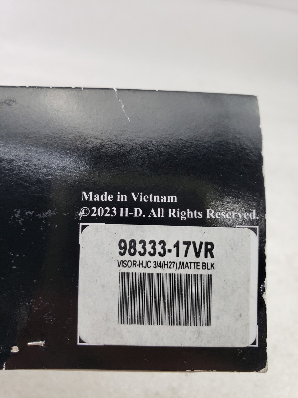 Harley-Davidson 98333-17VR Replacement Visor Matte Black for HJC H27 3/4 Helmet3