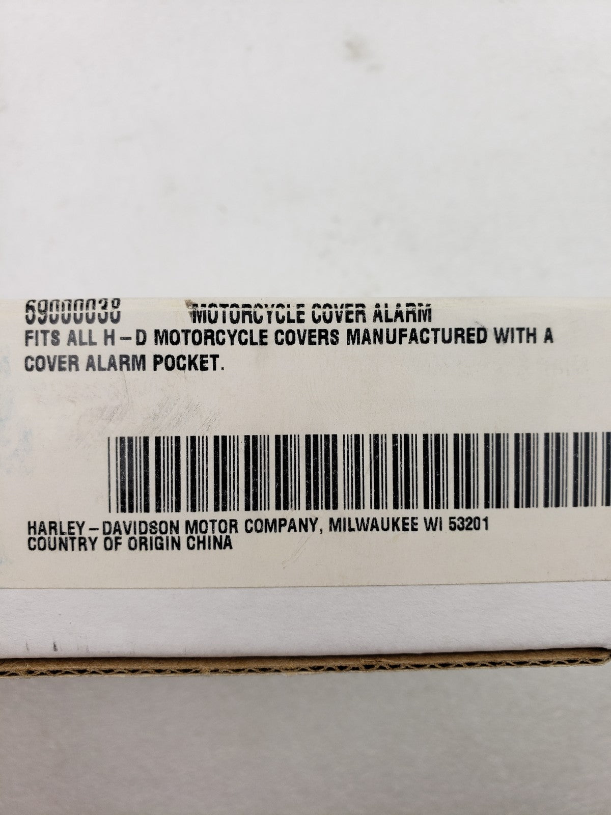 OEM Harley-Davidson 69000038 Motorcycle Cover Alarm For Covers w/ Alarm Pocket2