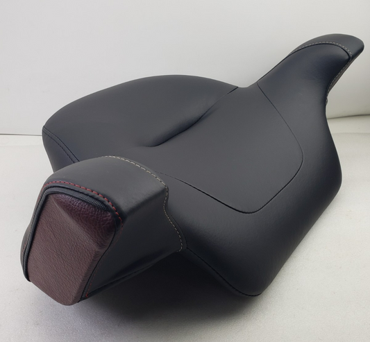 Harley 52300726 Passenger Backrest Pad Black/Red 2014+ Touring & Trike Models0