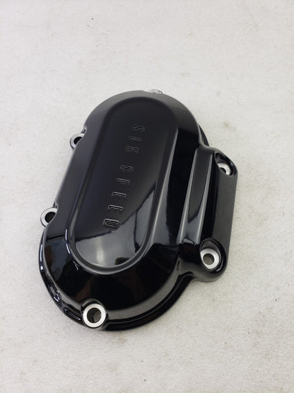 Harley-Davidson OEM 37193-11 Gloss Black Transmission Side Cover 2007+ 6 Speed3