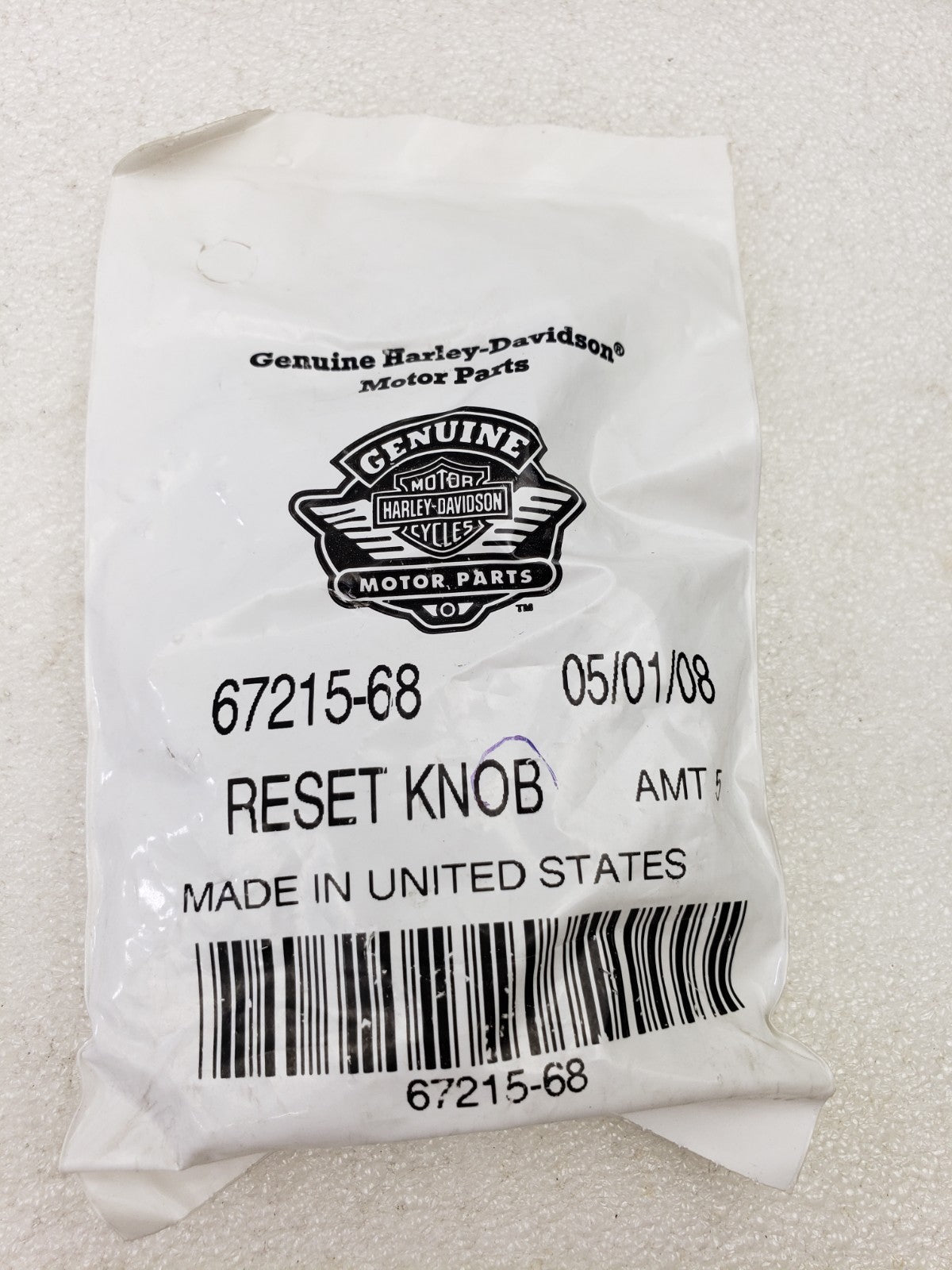 Harley-Davidson 67215-68 Speedometer/Odometer Reset Knob For 1968-1984 FL FLH2