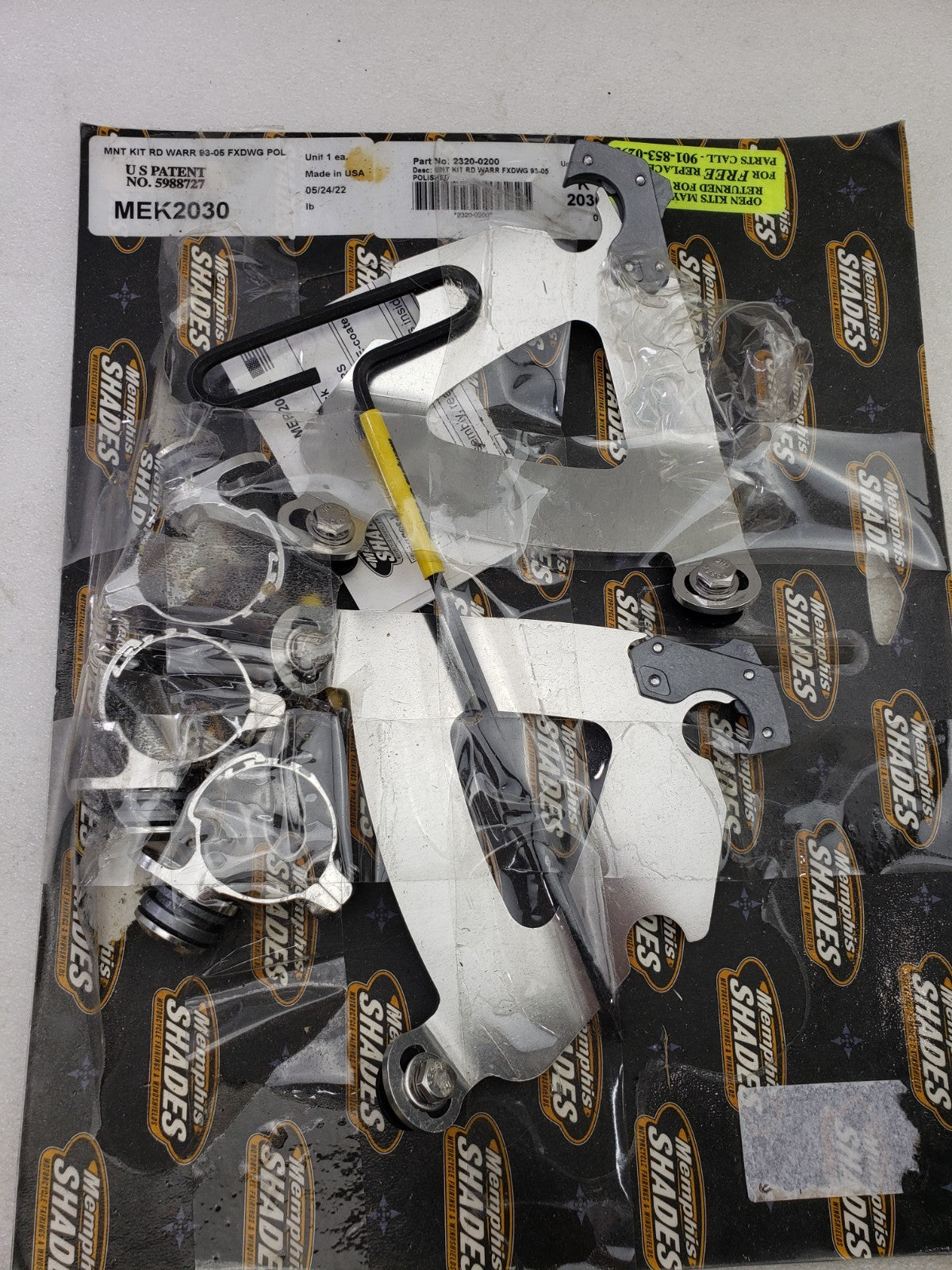 Memphis Shades MEK2030 Road Warrior Mount Kit Harley Softail INCOMPLETE Open Box3
