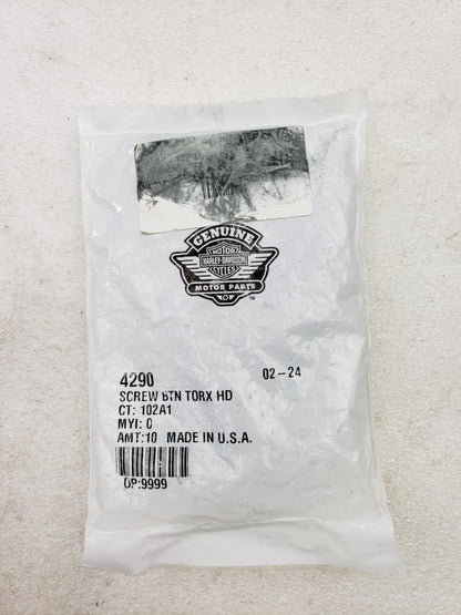 Harley-Davidson 4290 Screw  3/8"-16 x 1-1/4" Grade 5 Torx Button Head QTY 102